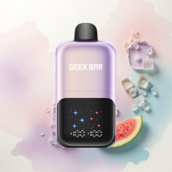 GEEK BAR 2GO 20ml 50000 Puffs Barack Mangó Görögdinnye Jég Interaktív Nagy Kijelzővel, 3 Szintű Íz/Hűvösség Beállítással, 20mL Tartállyal