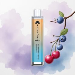 Hayati Pro Max 4000 Puffs Áfonya Cseresznye Vámpirnaszád Dual 1.1 Ohm Mesh Coil 1400mAh