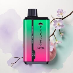Hayati Pro Ultra 15000 Puffs Savanyú Alma Lédús Őszibarack 850mAh 2% nikotin