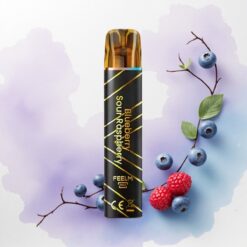 JNR Black&Golden 600+200 Áfonya Savanyú Málna 550mAh 2% nikotin