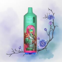 RandM Fumot Tornado 9000 Puffs Kék Málna Kush 850 mAh Rácsos Tekercs