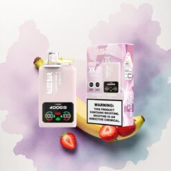 Razz Bar 40000 Puffs Eper Banán - Red Bull Ice típusú Mesh tekercs, 650 mAh, 5% nikotin tartalmú